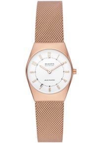 Skagen Damen Solaruhr "GRENEN LILLE SOLAR POWERED", rosa, Armbanduhren, Armbanduhr, Damenuhr, analog, Edelstahlarmband