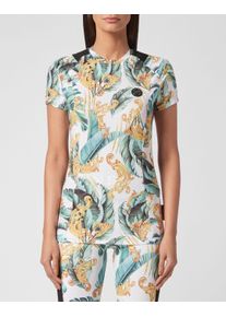 Plein Sport Damen T-Shirt "T-Shirt"21, multicolor, Gr. XXXL, Obermaterial: 95% Polyester, 5% Elasthan, Shirts