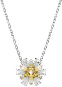 Swarovski Damen Kette mit Anhänger "Idyllia E Florere Blume, 5679939", Metall, L: 45cm, gelb, Metall, Halsketten, mit Swarovski Kristall