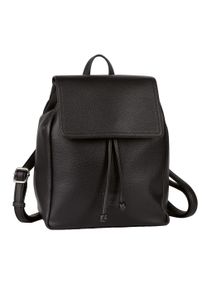 Gabor Rucksack "Elfie", schwarz, Polyurethane, clean, unifarben, Basic, Rucksäcke, aus fein genarbtem, glattem Kunstleder und mit einem Logo Rubber