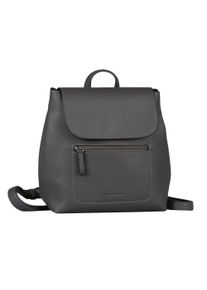 Tom Tailor Rucksack "Elis", grau, Polyurethane, feminin, Rucksäcke, aus weich gekörntem Lederimitat auffällige Ziernaht und feinem Logo