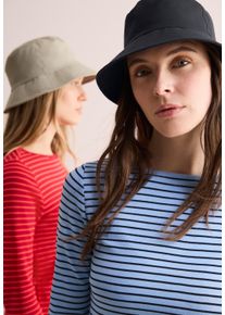 Cecil Damen Schirmmütze, blau, casual, unifarben, Stoff, Kunstfaser, Mützen, Basic
