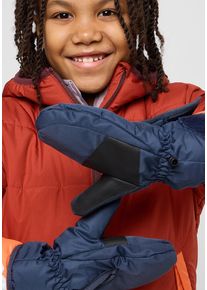 Jack Wolfskin Kinder Fäustlinge "EASY ENTRY MITTEN K", blau, Gr. 128, Hauptmaterial: 100% Polyester; Kontrast: 100% Polyurethane; Futter: 100%