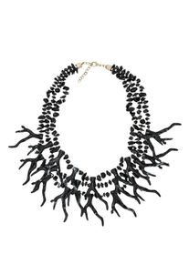 Damen Kette mit Anhänger "Barrier Rief", schwarz, Basic, Collezione Alessandro, Stein, Halsketten, in Form von Korallen, Statementkette