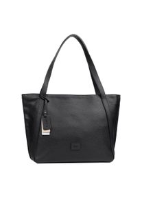 Gabor Damen Shopper "Elfie", schwarz, Polyurethan, clean, gepflegt, unifarben, Taschen, aus fein genarbtem, glattem Kunstleder und mit einem Logo