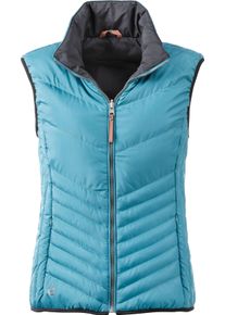 DEPROC Active Damen Steppweste "HIGHLANDS Women", blau, casual, Gr. 40, 100% Polyester, Westen, zum Wenden