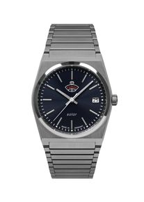 RUHLA Damen Solaruhr "Space Control Solar Damen", silber, Armbanduhren, Armbanduhr, Damenuhr, Datum, Leuchtzeiger, Saphirglas, Made in Germany