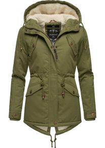 Marikoo Damen Winterjacke "Manolya", grün, casual, Gr. S, Oberstoff: 100% Baumwolle, Futter: 100% Polyester, Wattierung: 100% Polyester, Ärmelfutter: