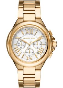 Michael Kors Damen Chronograph "CAMILLE", gold, Armbanduhren, Quarzuhr, Armbanduhr, Damenuhr, Stoppfunktion, Edelstahlarmband