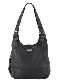 Tom Tailor Damen Schultertasche "JUNA", schwarz, Polyurethan (PU), Taschen, mit praktischer Einteilung
