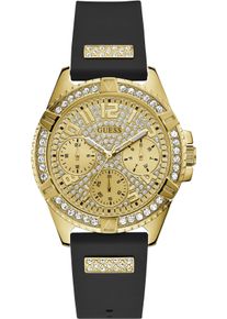 Guess Damen Multifunktionsuhr "LADY FRONTIER", schwarz, Armbanduhren, Armbanduhr, Quarzuhr, Damenuhr