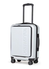 Valentino Handbags VALENTINO BAGS Koffer "LEXPLOR, 55 cm", silber, Kunststoff, festlich, Koffer, Handgepäck-Trolley Reisegepäck Hartschalenkoffer Easy-Access Frontfach