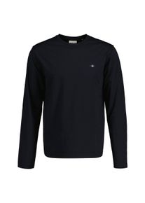 Longsleeve Gant "Longsleeve REGULAR SHIELD LONG SLEEVE 1er Pack", Herren, Gr. 4XL, schwarz, Obermaterial: 100% Baumwolle CO., Langarm, Shirts