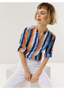 Walbusch Baumwoll Bluse Krempelarm