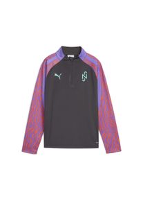 Puma Kinder Sweatjacke "Neymar Jr Creativity Fußballtop mit viertellangem Reißverschluss"schwarz coal soft violet gray lila, Gr. 116, Obermaterial: