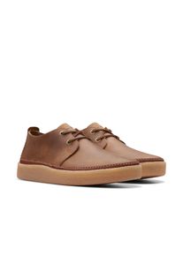 Clarks Herren Schnürschuh "Clarkwood Low", Gr. 43beeswax leather, Leder, casual, Schuhe, Schnürschuh, Business Schuh mit markanter Schnürung