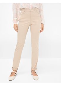 Brax Damen Five-Pocket-Hose Style CAROLA ALMOND, Beige, Gr. 46