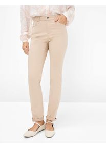 Brax Damen Five-Pocket-Hose Style MARY ALMOND, Beige, Gr. 38
