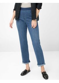 Raphaela by Brax Damen Five-Pocket-Hose Style CARINA STONED SLIGHTLY USED, denim blau, Gr. 38K