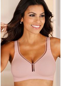 Petite Fleur sheego Gro&szlig;e Gr&ouml;&szlig;en T-Shirt-BH, rosa+wei&szlig;, Gr&ouml;&szlig;e 100C - Damen