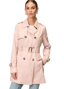 Zero Damen Trenchcoat "Zero Trenchcoat mit Bindegürtel"rose parfait, casual, Gr. 40, clean, Web, Obermaterial: 100% Polyester. Ärmelfutter: ohne