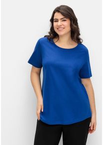 Große Größen Doppelpack T-Shirts, jeweils in zwei Farben Gr. 44 blau/pink von sheego für Damen