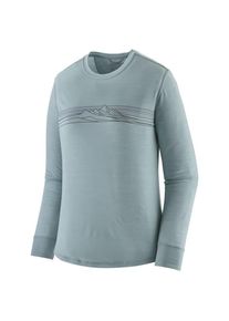 Patagonia L/S Cap Cool Merino Graphic Shirt Merinoshirt Women (Größe L |türkis/grau)