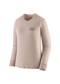 Patagonia L/S Cap Cool Merino Graphic Shirt Merinoshirt Damen Wandern (Gr XS |braun/rosa)