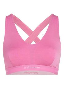 Icebreaker 125 Cool-Lite Sprite Racerback Bra Sport-BH Women (Größe S |rosa)