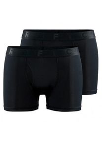 Craft Core Dry Boxer 3-Inch 2-Pack Kunstfaserunterwäsche Herren (Gr XL |schwarz)