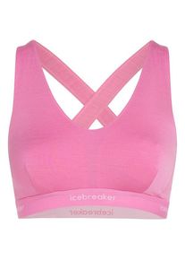 Icebreaker 125 Cool-Lite Sprite Racerback Bra Sport-BH Women (Größe XS |rosa)