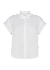 Bluse KnowledgeCotton Apparel Aster Fold Up S/S Damen (Gr M |weiß)