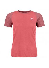 Ortovox 120 Tec Fast Mountain T-Shirt Merinoshirt Women (Gr S |rot/rosa)