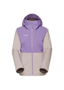Mammut Linard Light Hardshell Hooded Jacket Regenjacke Damen (Gr XL |lila/grau |wasserdicht)