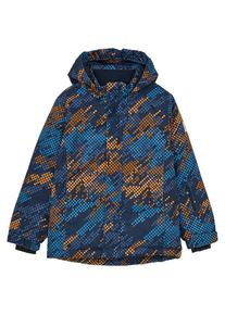 Skijacke Color Kids Ski Jacket AOP Kinder (Gr 98 |blau |wasserdicht)