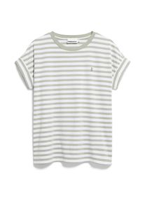 armedangels Idaara Stripes T-Shirt Damen (Gr S |grau/weiß)