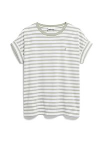 armedangels Idaara Stripes T-Shirt Damen (Gr XS |grau/weiß)