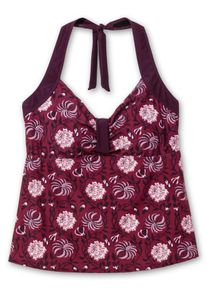 sheego by Joe Browns Große Größen Neckholder-Tankini-Top, in leichter A-Linie Gr. 58F rot geblümt von sheego für Damen