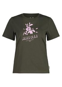 maloja LasiM T-Shirt Damen (Gr L |braun/oliv)