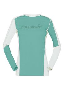 Norröna Norrona Falketind Equaliser Merino Round Neck Merinoshirt Damen (Gr S |türkis)