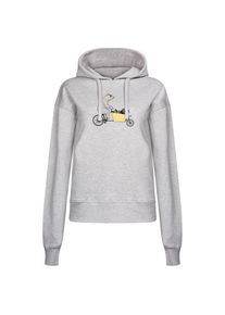Greenbomb Bike Cargo Raccoon Flipper Pullover Hoodie Damen (Gr XS |grau)