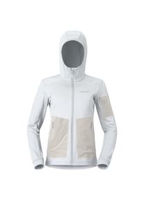 Norr&ouml;na Fleecejacke Norr&oslash;na Falketind Warm2 Stretch Hood Damen (Gr M |grau/wei&szlig;)