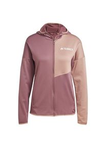 adidas terrex Xploric Light Fleece Hooded Jacket Fleecejacke Women (Gr S |braun)