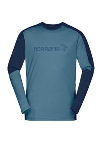 Norröna Norrona Falketind Equaliser Merino Round Neck Merinoshirt Herren (Gr XXL |blau)