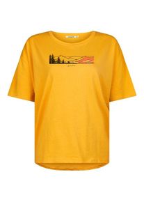 Greenbomb Nature Hike Mountains Feel T-Shirt T-Shirt Damen (Gr L |orange)