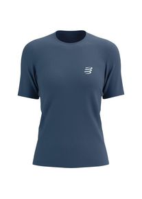Compressport Performance S/S T-Shirt Laufshirt Damen (Gr M |blau)