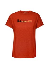 Greenbomb Nature Hike Mountains Stop T-Shirt T-Shirt Damen (Gr S |rot)
