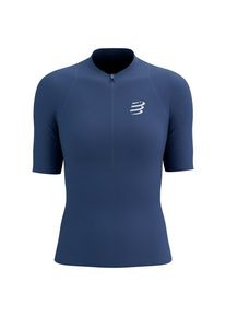 Compressport Trail Racing Postural S/S Top Laufshirt Damen (Gr L |blau)