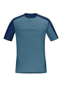 Norröna Norrona Falketind Equaliser Merino T-Shirt Merinoshirt Herren (Gr XL |blau)