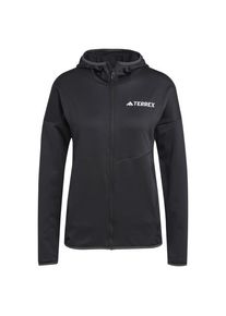 adidas terrex Xploric Light Fleece Hooded Jacket Fleecejacke Damen (Gr L |schwarz/grau)